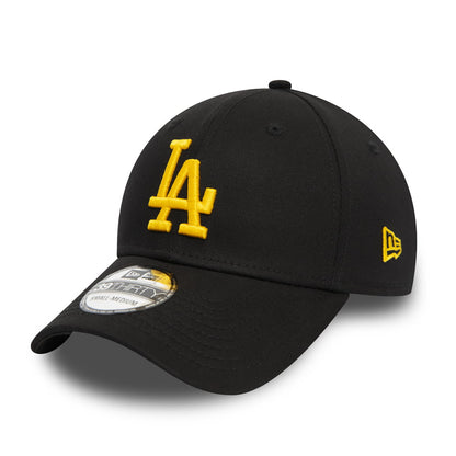 Gorra de béisbol 39THIRTY MLB League Essential L.A. Dodgers de New Era - Negro-Amarillo