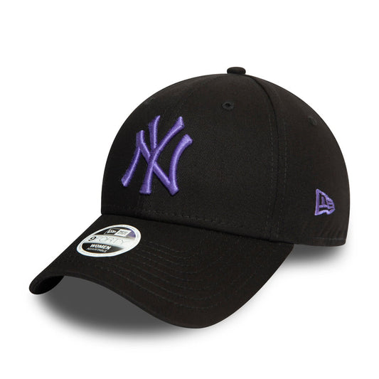 Gorra de béisbol mujeres 9FORTY MLB League Essential XX New York Yankees de New Era - Negro-Morado