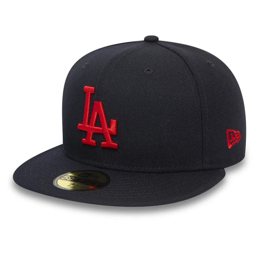 Gorra de béisbol 59FIFTY MLB League Essential L.A. Dodgers de New Era - Azul Marino-Rojo