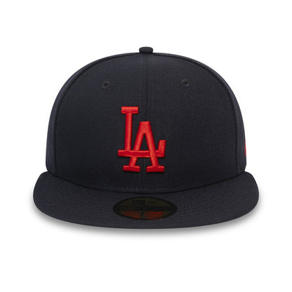 Gorra de béisbol 59FIFTY MLB League Essential L.A. Dodgers de New Era - Azul Marino-Rojo