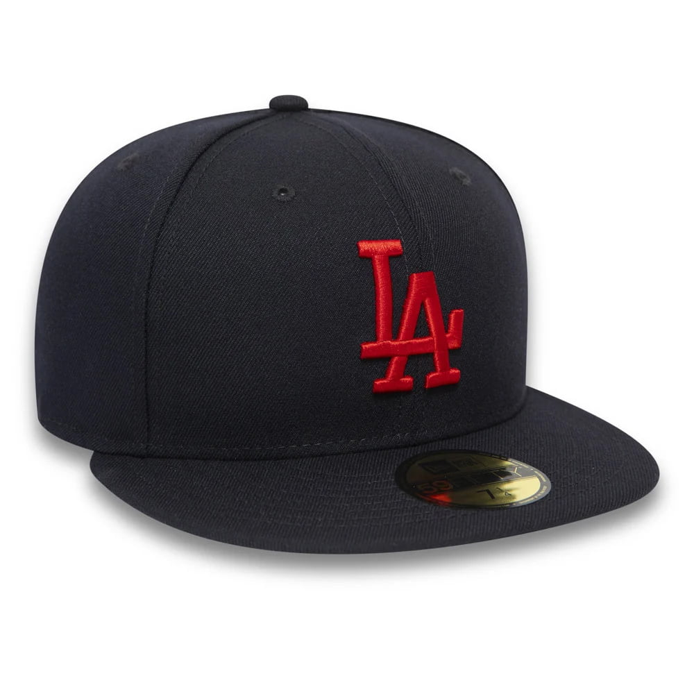 Gorra de béisbol 59FIFTY MLB League Essential L.A. Dodgers de New Era - Azul Marino-Rojo