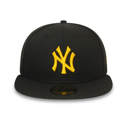 Gorra de béisbol 59FIFTY MLB League Essential I New York Yankees de New Era - Negro-Amarillo