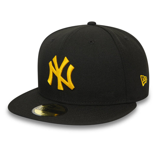 Gorra de béisbol 59FIFTY MLB League Essential I New York Yankees de New Era - Negro-Amarillo
