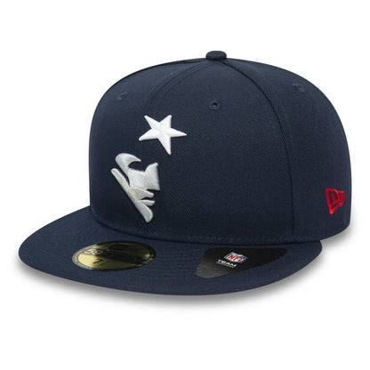 Gorra de béisbol 59FIFTY NFL Team Tonal Shadow Logo New England Patriots de New Era - Azul Marino