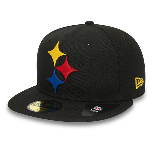 Gorra de béisbol 59FIFTY NFL Team Tonal Shadow Logo Pittsburgh Steelers de New Era - Negro