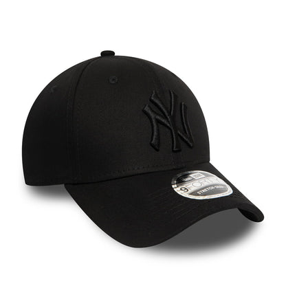 Gorra de béisbol 9FORTY MLB Stretch Snap New York Yankees de New Era - Negro sobre Negro