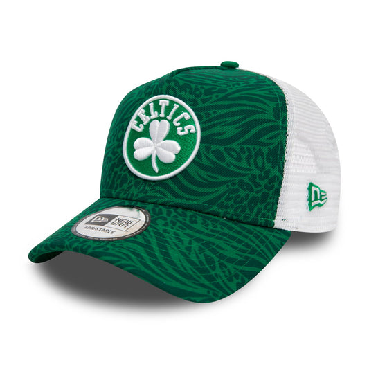 Gorra Trucker NBA Animal Print Boston Celtics de New Era - Verde