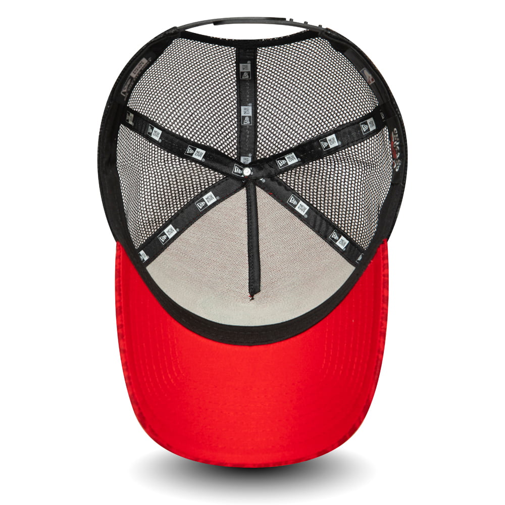 Gorra Trucker NBA Animal Print Chicago Bulls de New Era - Rojo