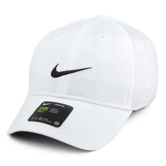 Gorra de béisbol Legacy 91 Tech Tonal Stripes de Nike Golf - Blanco