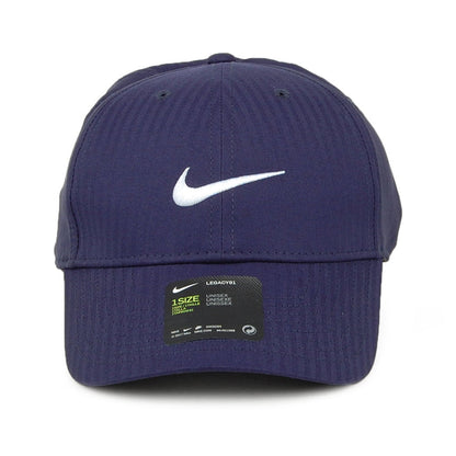 Gorra de béisbol Legacy 91 Tech Tonal Stripes de Nike Golf - Azul Marino