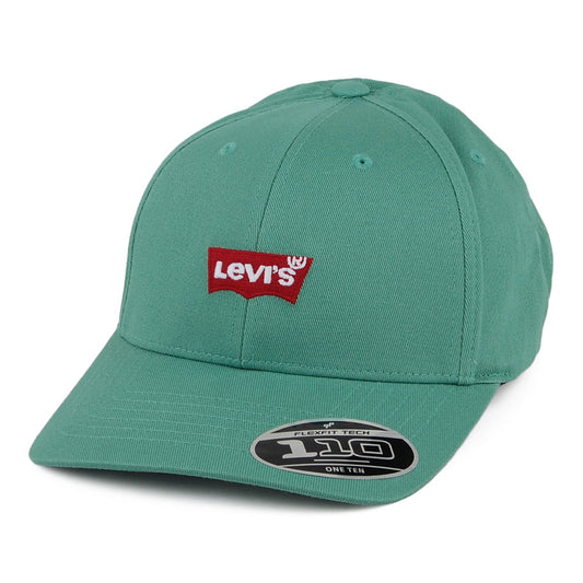Gorra de béisbol Mid Batwing de tejido vaquero con etiqueta lisa de Levi's - Menta