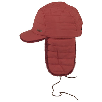 Gorra de béisbol con orejeras Meddison de piel sintética de Barts - Rojo Cereza