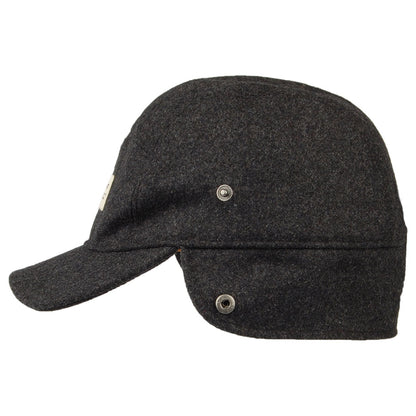 Gorra 5 paneles Samuen con orejeras de Barts - Antracita