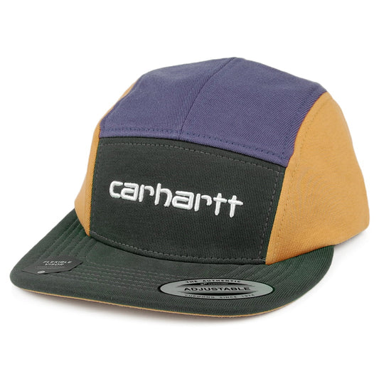 Gorra 5 paneles Tricol de Carhartt WIP - Verde azulado-Amarillo-Púrpura