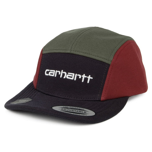 Gorra 5 paneles Tricol de Carhartt WIP - Azul Marino-Verde Oliva-Burdeos