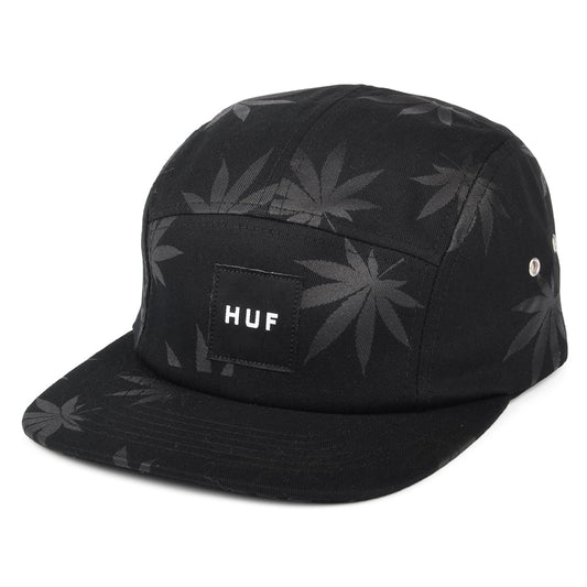 Gorra 5 paneles Plantlife de HUF - Negro