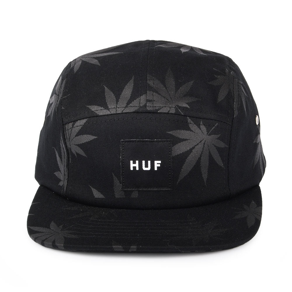 Gorra 5 paneles Plantlife de HUF - Negro