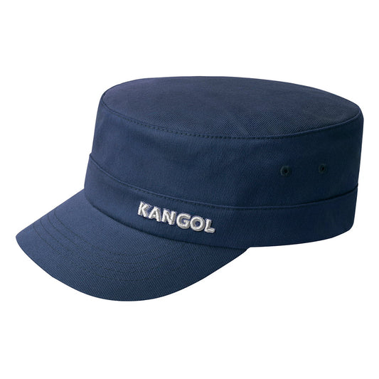 Gorra militar de sarga de algodón de Kangol - Azul Marino