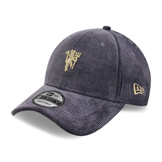 Gorra de béisbol 9FORTY de pana Manchester United de New Era - Pizarra