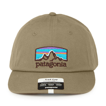 Gorra de béisbol Fitz Roy Horizons Trad de algodón orgánico de Patagonia - Marrón