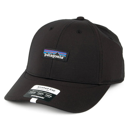 Gorra de béisbol Airshed Perfil bajo Reciclado de Patagonia - Negro