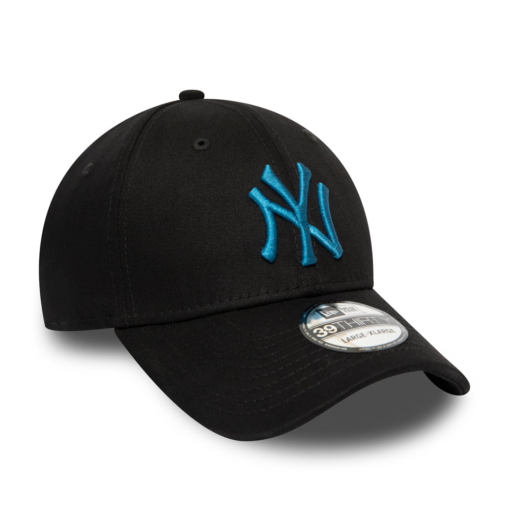 Gorra de béisbol 39THIRTY MLB League Essential I New York Yankees de New Era - Negro-Turquesa