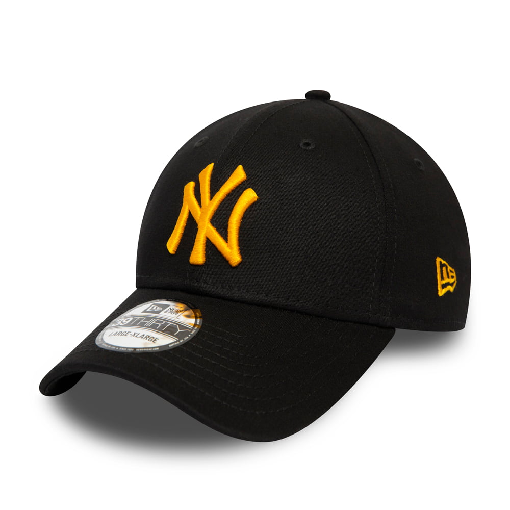 Gorra de béisbol 39THIRTY MLB League Essential I New York Yankees de New Era - Negro-Amarillo