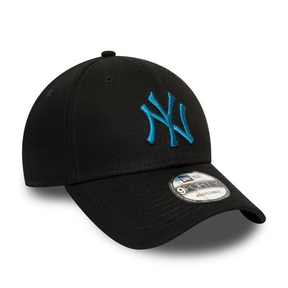 Gorra de béisbol 9FORTY League Essential New York Yankees de New Era - Negro-Turquesa