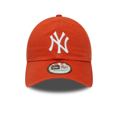 Gorra de béisbol 9TWENTY MLB Washed Casual Classic New York Yankees de New Era - Naranja