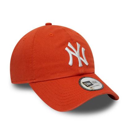 Gorra de béisbol 9TWENTY MLB Washed Casual Classic New York Yankees de New Era - Naranja