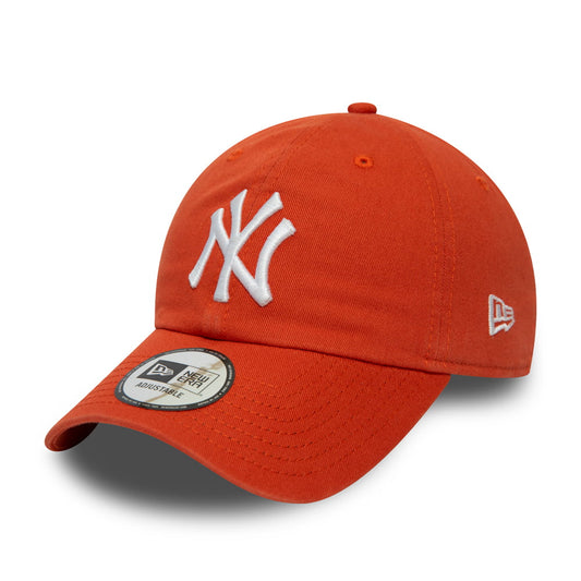 Gorra de béisbol 9TWENTY MLB Washed Casual Classic New York Yankees de New Era - Naranja