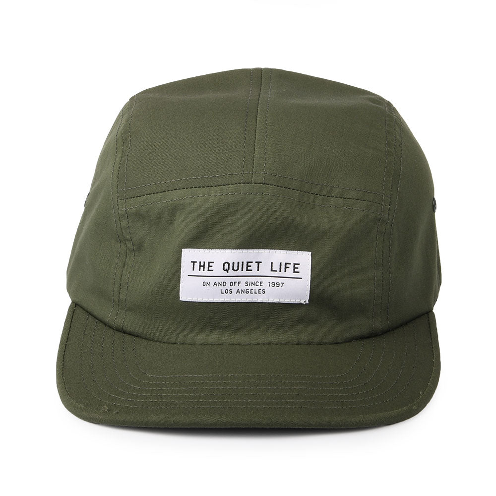 Gorra 5 paneles Foundation de The Quiet Life - Oliva-Blanco