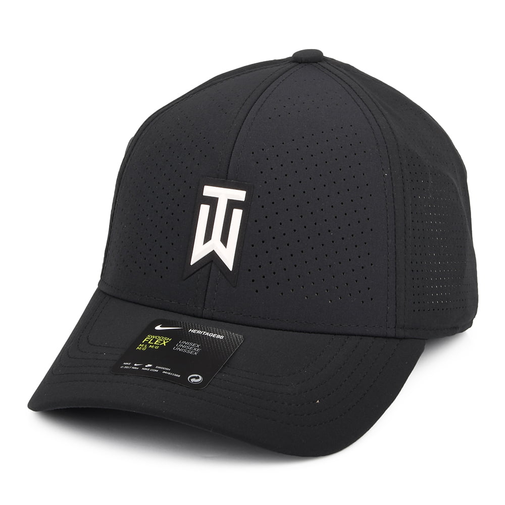 Gorra de béisbol Tiger Woods Aerobill H86 Perforada de Nike Golf - Negro