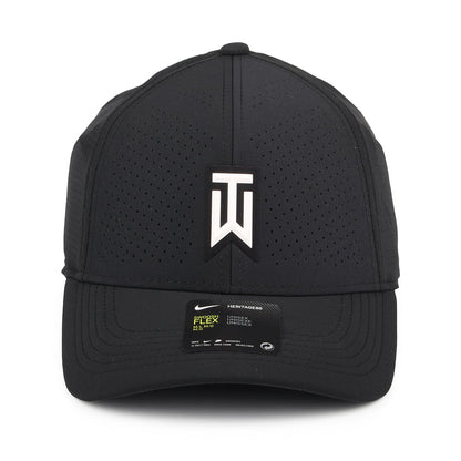 Gorra de béisbol Tiger Woods Aerobill H86 Perforada de Nike Golf - Negro
