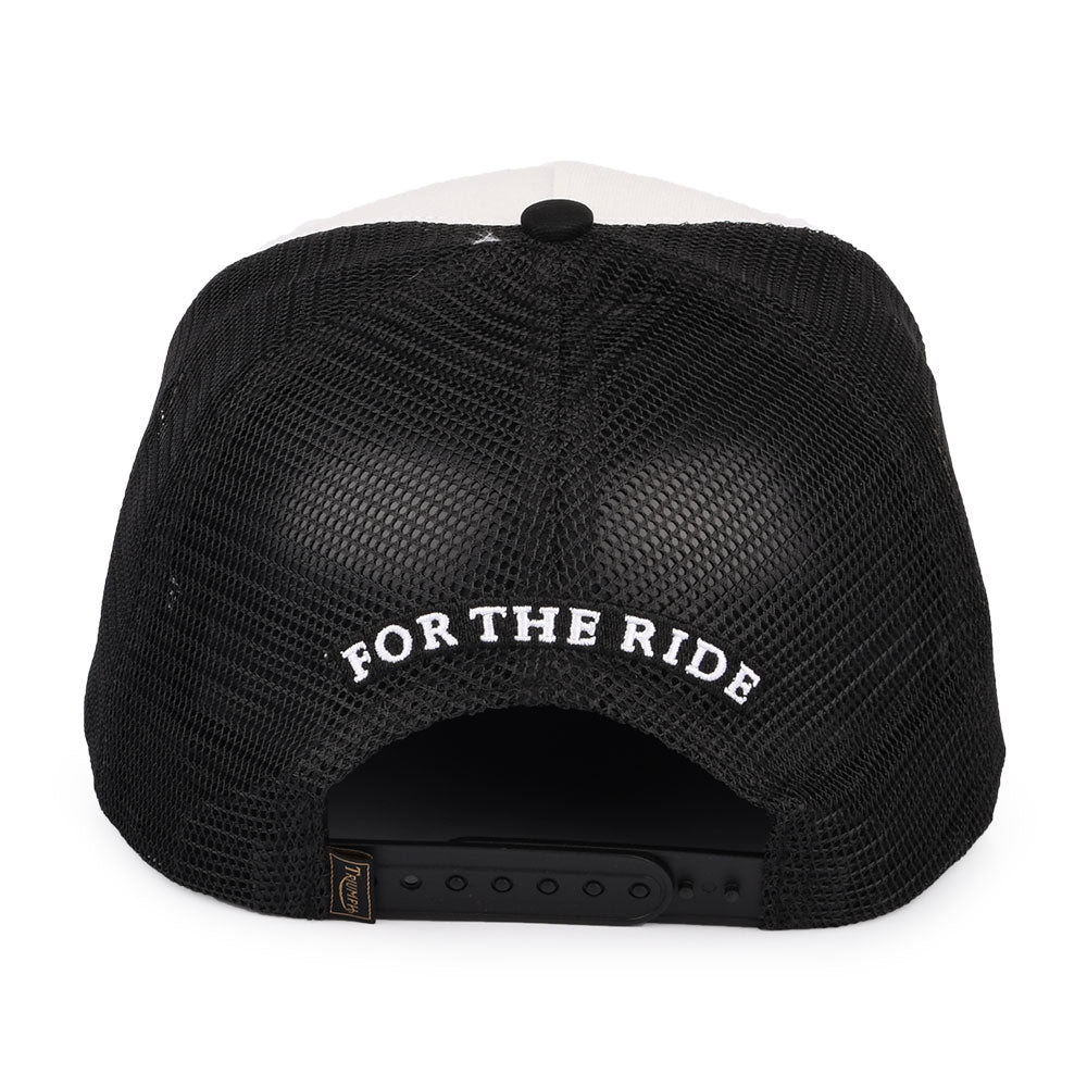 Gorra Trucker Oil de Triumph Motorcycles - Negro-Hueso