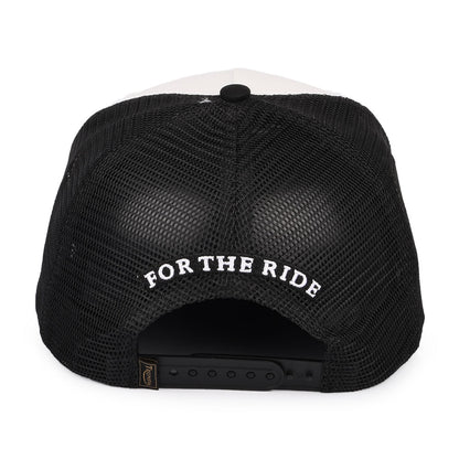 Gorra Trucker Oil de Triumph Motorcycles - Negro-Hueso