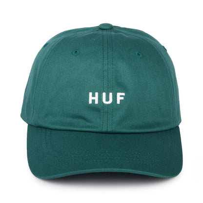 Gorra de béisbol Original Logo visera curvada de algodón de HUF - Verdemar