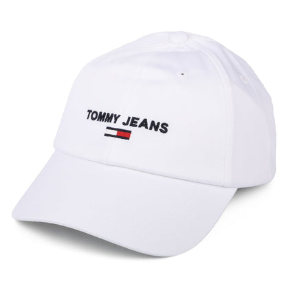 Gorra de béisbol TJM Sport de algodón orgánico de Tommy Hilfiger - Blanco