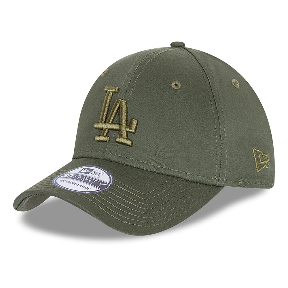 Gorra de béisbol 39THIRTY MLB League Essential L.A. Dodgers de New Era - Verde Oliva