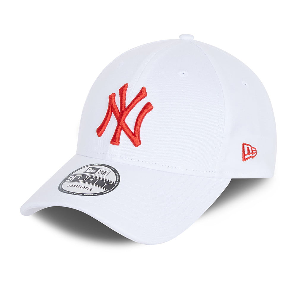 Gorra de béisbol 9FORTY MLB League Essential ll New York Yankees de New Era - Blanco-Cardenal