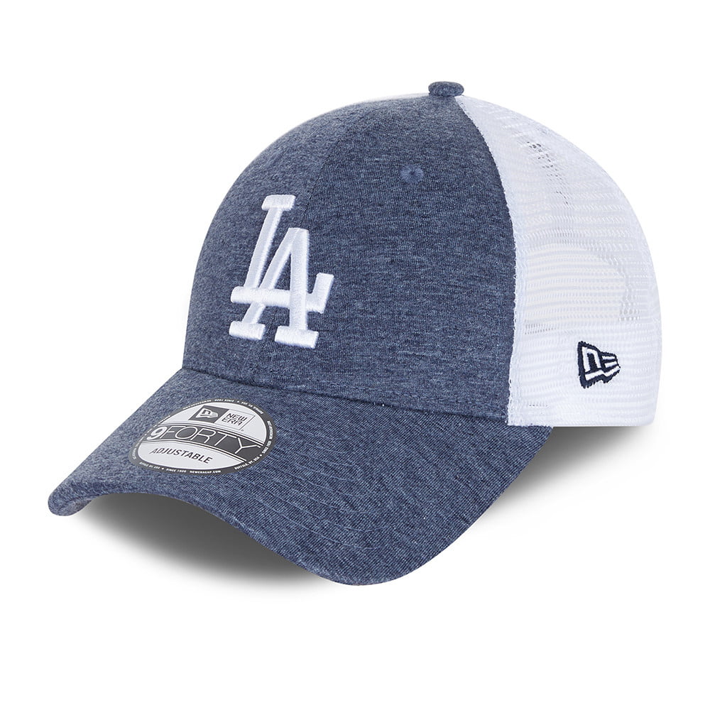 Gorra Trucker 9FORTY MLB Home Field L.A. Dodgers de New Era - Azul Marino/Jaspeado