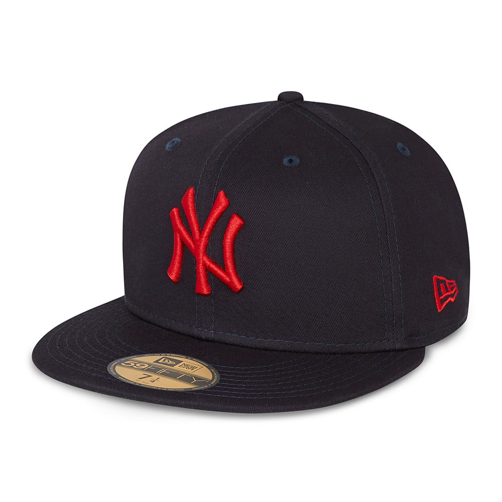 Gorra de béisbol 59FIFTY MLB League Essential I New York Yankees de New Era - Azul Marino-Escarlata