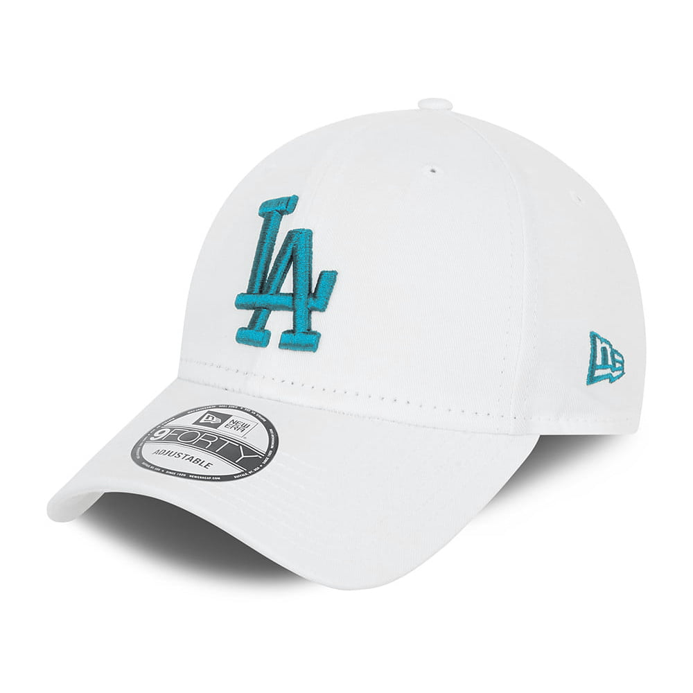 Gorra de béisbol 9FORTY MLB League Essential L.A. Dodgers de New Era - Blanco-Verde Azulado