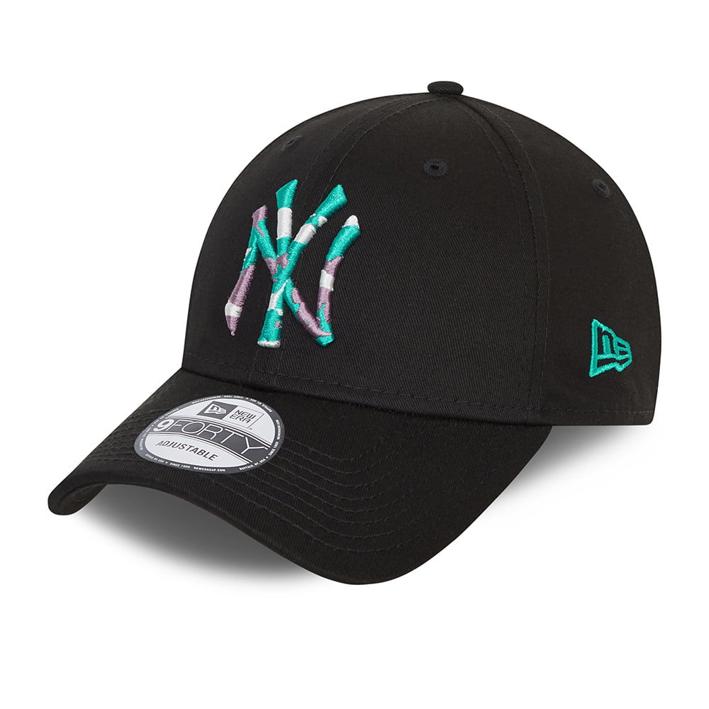 Gorra de béisbol 9FORTY MLB Infill New York Yankees de New Era - Negro
