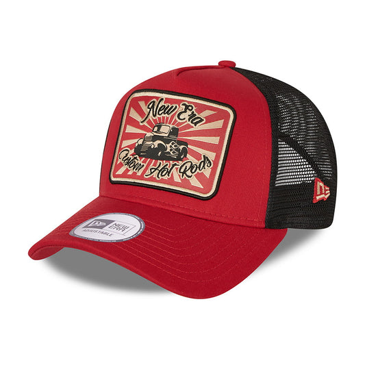 Gorra Trucker Hot Rod A-Frame de New Era - Escarlata