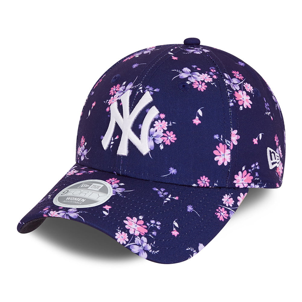 Gorra de béisbol 9FORTY New York Yankees Floral de New Era - Azul Marino