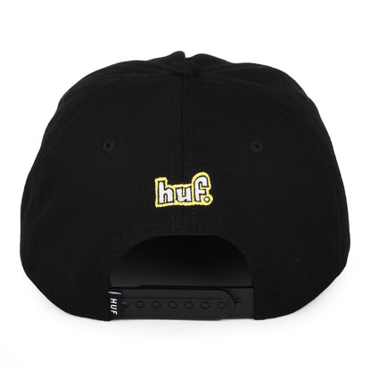 Gorra Snapback Roasted sin estructurar de HUF - Negro
