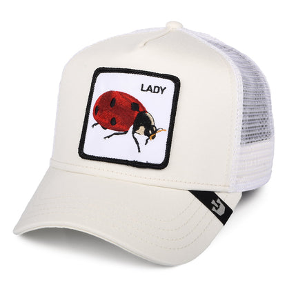 Gorra Trucker Spot Ladybug de Goorin Bros. - Blanco Marfil