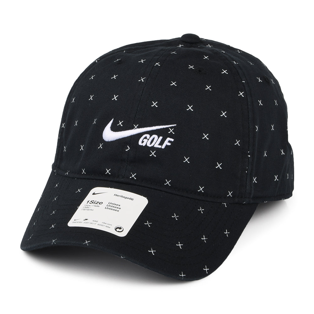 Gorra de béisbol Heritage 86 Washed Club de Nike Golf - Negro