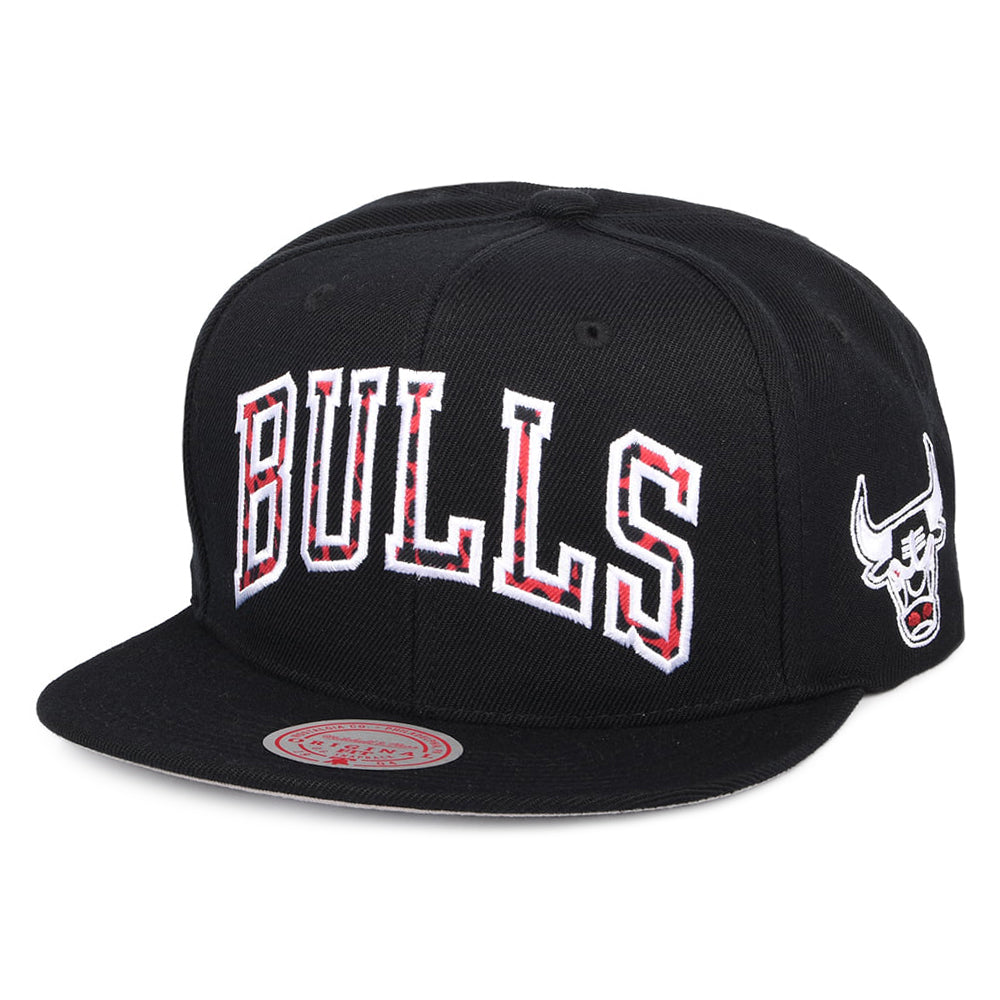 Gorra Snapback NBA Wildback Chicago Bulls de Mitchell & Ness - Negro